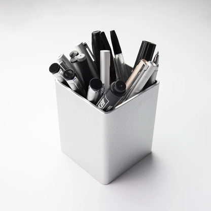 Metal Pen Pencil Holder Desk/Aluminum Supplies Organizer and Cup Storage Stationary Sturdy