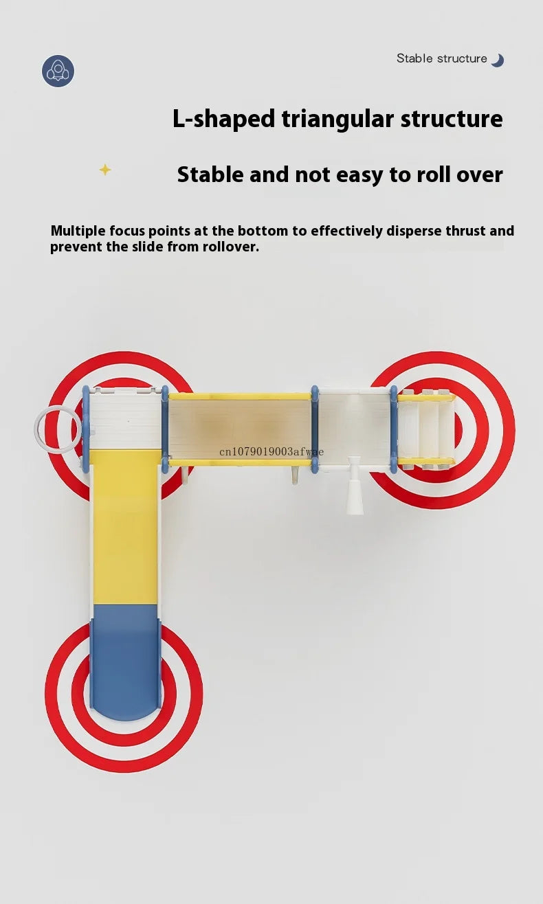 Children's Slide Outdoor Indoor Domestic Baby Sports Three-in-one Slide Swing Family Multifunction Amusement Park Toys Slide