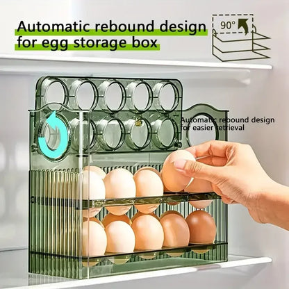 New Egg Storage Box Refrigerator Organizer Food Containers Egg Fresh-keeping Case Holder Tray Dispenser Kitchen Storage Boxes