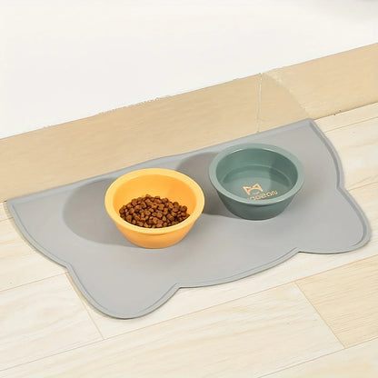 Silicone Pet Feeding Dog Cat Bowl Food Mat Non-Stick Waterproof Pet Food Feeding Pad Puppy Feeder Tray Water Cushion Placemat