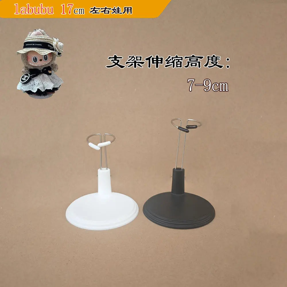 LABUBU Adjustable Metal White Black Doll Dummy Puppet Wrist Stand Holder Bracket Support Dollhouse Accessories Toy Store Display
