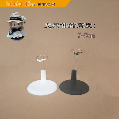 LABUBU Adjustable Metal White Black Doll Dummy Puppet Wrist Stand Holder Bracket Support Dollhouse Accessories Toy Store Display