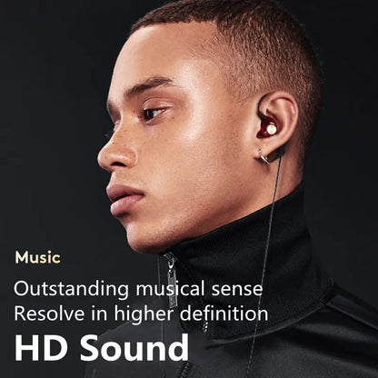 Android Mobile Phone DrivebyWire Headset Metal Heavy Bass Computer PC Headset InEar Sports Headset