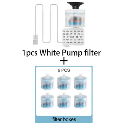Cat Water Fountain Filter USB Water Pump Filter Pets Turtle Water Dispenser Micro Brushless Mini Silent Submersible Pump