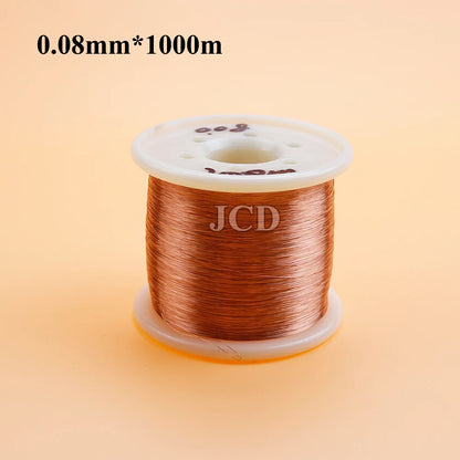1 roll of copper lacquer wire 0.05mm-0.15mm cable copper wire electromagnetic wire enameled copper winding wire coil copper wire