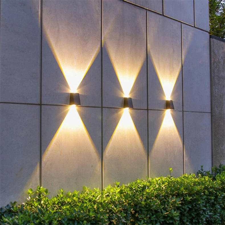 LED Solar Lights Outdoor Solar Powered Wall Lamp Waterproof Outdoor Garden Decorations Sunlight for Street Balcony Villa Lamp