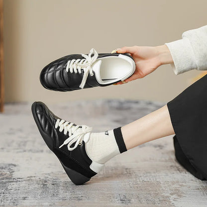 Women's Shoes Spring New Fashion Casual Shoes College Style Wide Toe Soft Comfortable Flat Shoes Outdoor Casual Sports Shoes