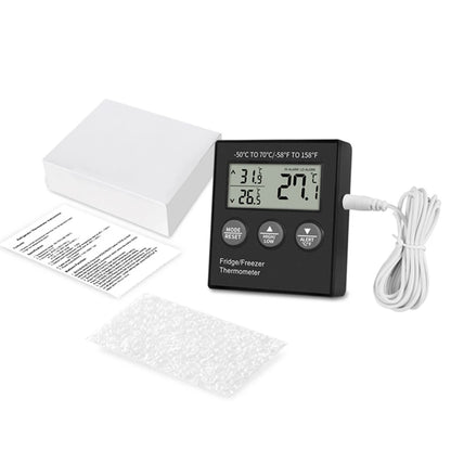 Digital Fridge Thermometer with Temperature Alarm LCD Display Digital Refrigerator Freezer Thermometer