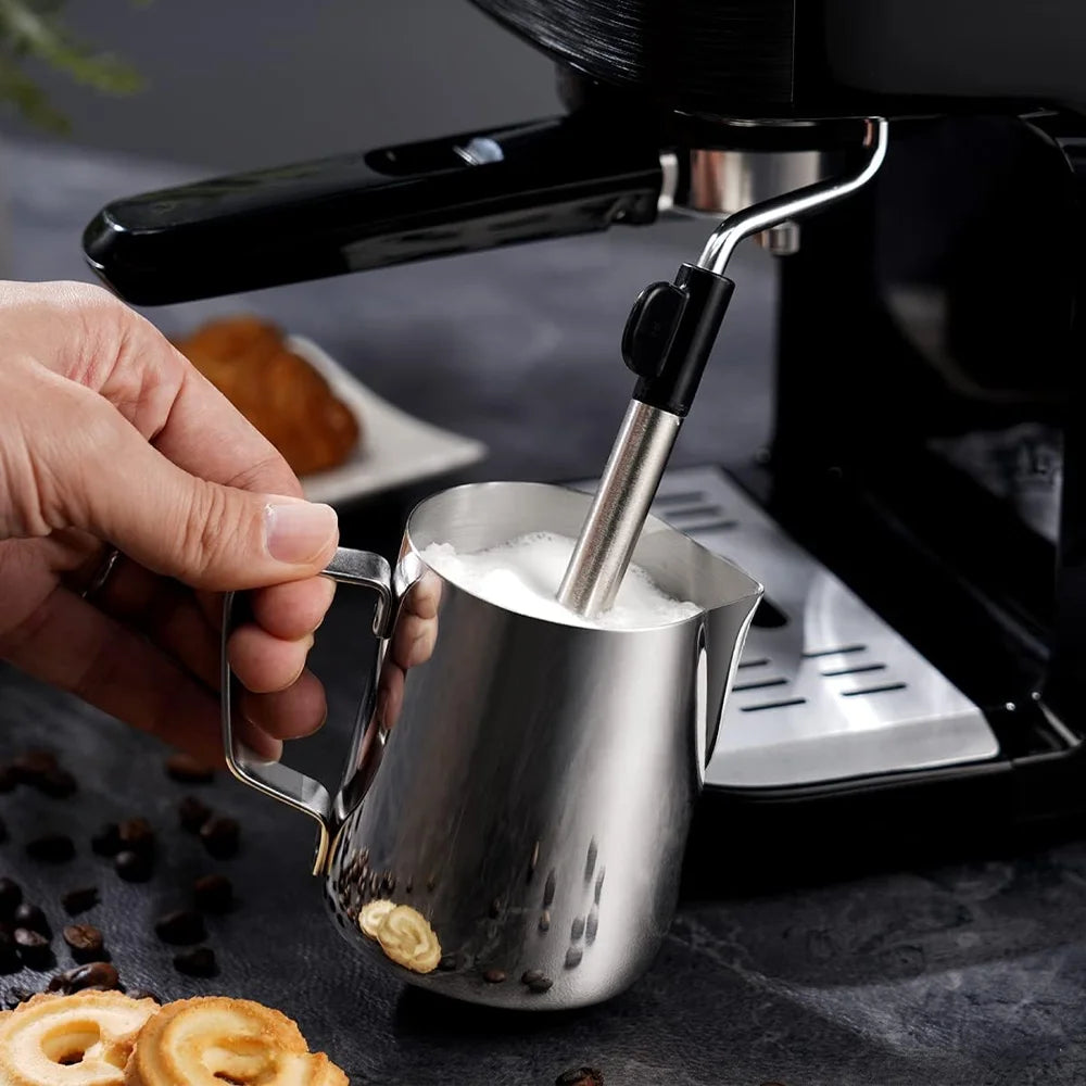 Milk Frothing Pitcher Stainless Steel Jug Milk Frother Steamer Cup for Espresso Latte Art Barista Coffee Accessories Easy Clean