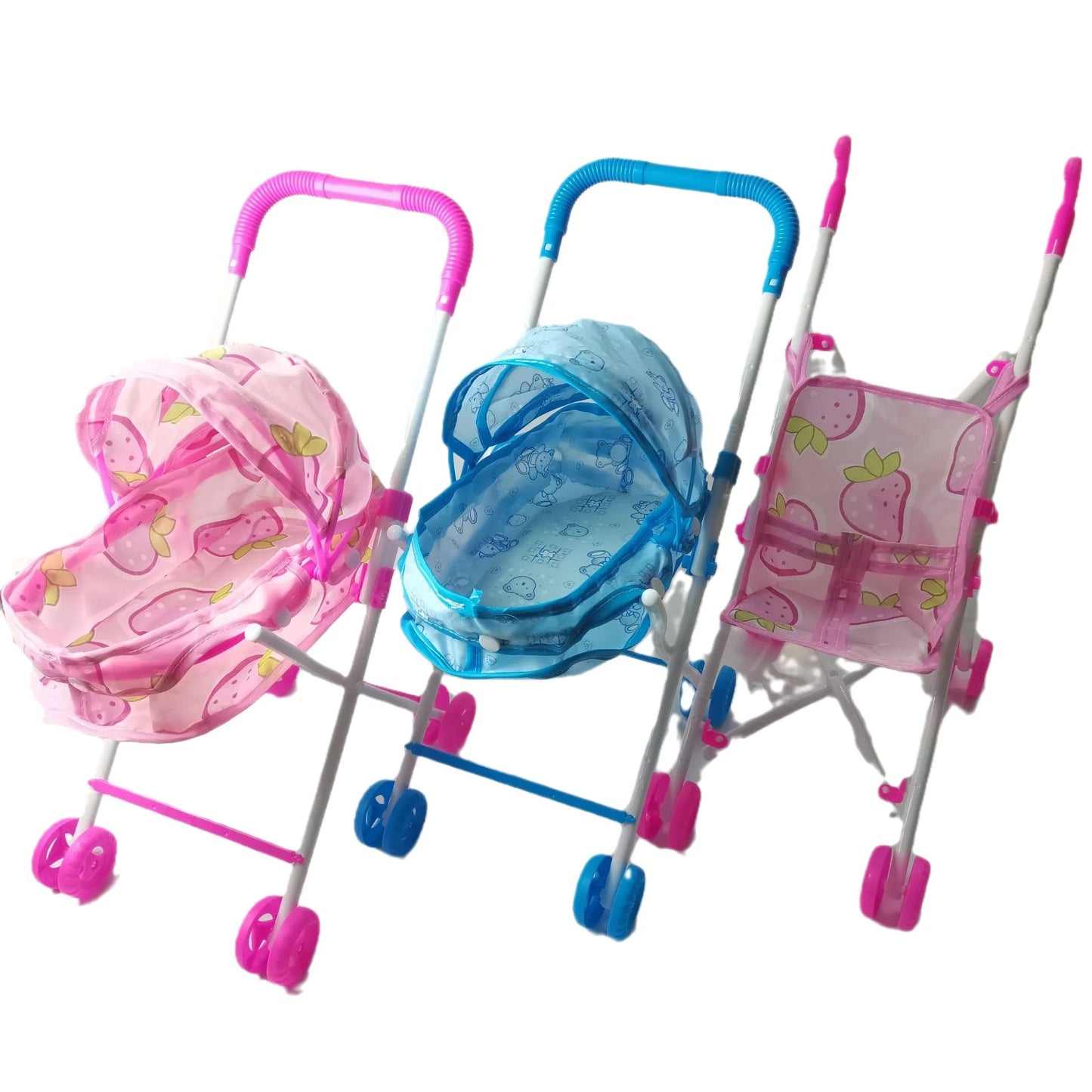 Children Play House Toys Accessories Simulation Baby Hand Trolleys Assembly Toys Girls Toys Accessories Children's Birthday Gift