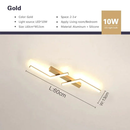 Modern LED Ceiling Light 60/80/100/120CM Living Dining Room Bedroom Lamps Lanterns Scandinavian Simple Lines Ceiling Lighting