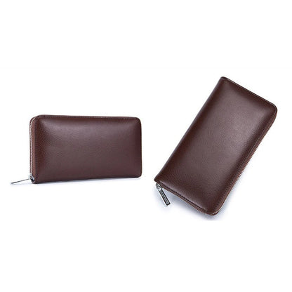 Women RFID Blocking Wallet Genuine Leather Anti Theft 36 Card Holders Women Wallets With Phone Case Clutch Bags Coin Purse Girl