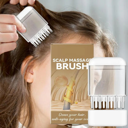 Hair Growth Oil Applicator Comb Scalp Massager Applicator Hair Root Massage Medicine Comb Hexagon Head Oil Roller Hair Care Tool