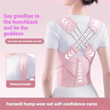 Posture Corrector for Hunchback & Spinal Alignment  Adjustable Upper Back Brace with Breathable Strap Orthopedic Posture Trainer