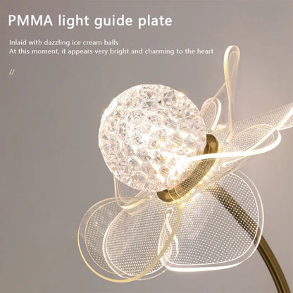 LED Wall Lamp Modern Luxury Flower Shaped Decorative Light Bedroom Bedside Study Dining Room Living Room Background Wall Lamp