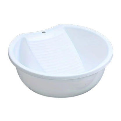 Washboard Basin Convenient Non Slip Plastic Washboard Washing Clothes Laundry Basin for Clothes T Shirts Blouses Socks Hand Wash