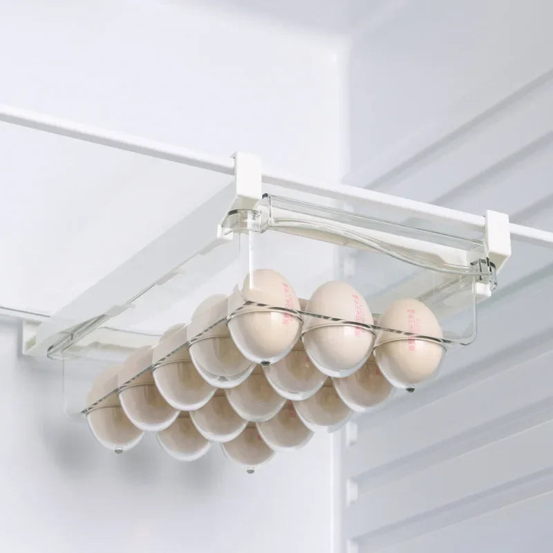 Fridge Organizer Fruit Egg Refrigerator Storage Rack Under-shelf Refrigerator Drawer Box Fresh keeping Kitchen Organizer