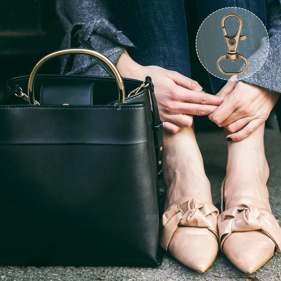 KRABALL 30PCS Adjuster Buckle Belt Key Chain Slide Buckle Middle Center Bar for Bag Strap Belt Webbing and Leather Strap Making