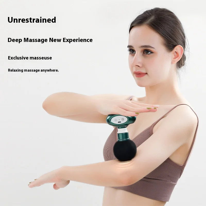 Portable Mini Wireless Massage Gun Home Electric Sports Handheld Fascial Gun Body Deep Tissue Muscle Vibration Fitness Massager
