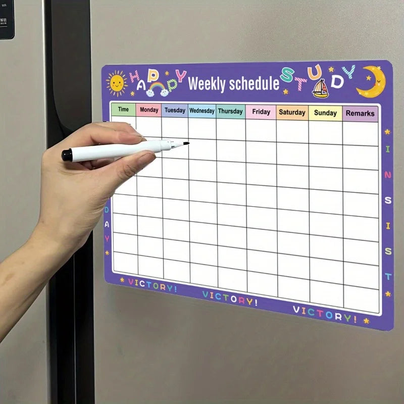 Calendar For Fridge Monthly Weekly Planner Calendar Table Dry Erase Whiteboard Fridge Sticker Message Board Menu