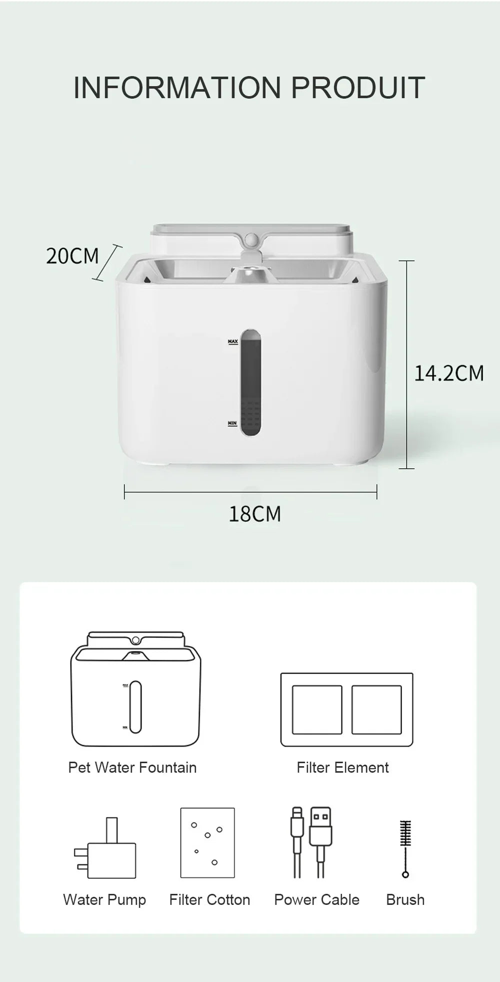 Wow, that's so cool! It's a smart pet water fountain.