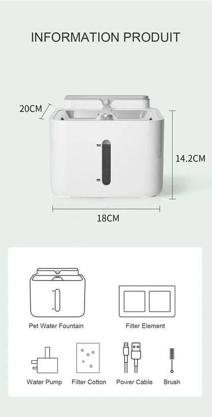 Wow, that's so cool! It's a smart pet water fountain.