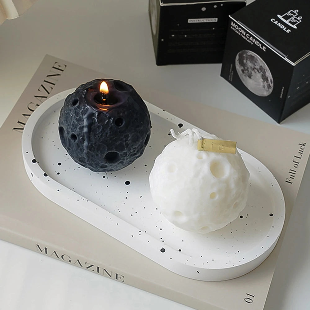 Creative Lunar Shape Scented Candles Home Decor Candle For Party Birthday Room Decoration Gift