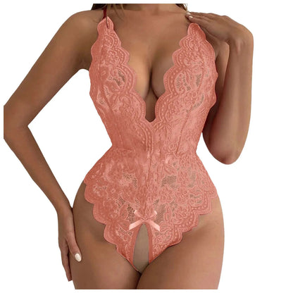 Women Fashion 1 Pieces Lingerie Roleplay Sexy Costumes Red Plaid Lace Lingerie Lingerie Sexy Lingerie For Women Sexy LingеRie