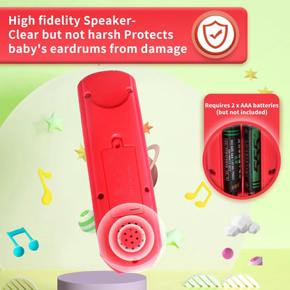 Silicone Teethers Toys for Babies 18 Months+, Baby Remote Control Chew Toy, Learning Musical Sensory Toys Gifts for Newborn Baby