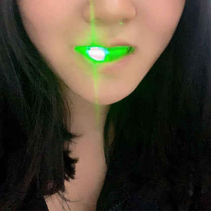 2/4pcsLED Light Up Mouth Braces Piece Glow Teeth  Glow LED Teeth Flashing For Halloween Party Rave Glow Party Supplies