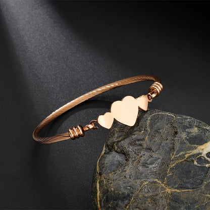 Religion Catholicism San Benito Rosary Bracelet Women Stainless steel Open Cuff Heart Life Tree Bracelet Christian Jewelry Gift