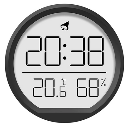 EYFL-LED Digital Wall Clocks Temperature Humidity Date Display Electronic Table Alarm Clock for Kitchen Study Refrigerator A