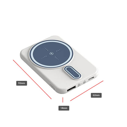 5000mAh Power Bank Magsafe Magnetic Wireless Fast Charging Thin Portable Mobile Phone Accessories