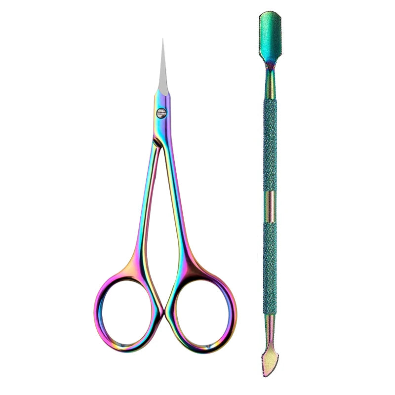 Stainless Steel Manicure Scissors for Nail Care Cuticle Nipper Dead Skin Remover Scissors Nail Art Cuticule Cutter Beauty Tool