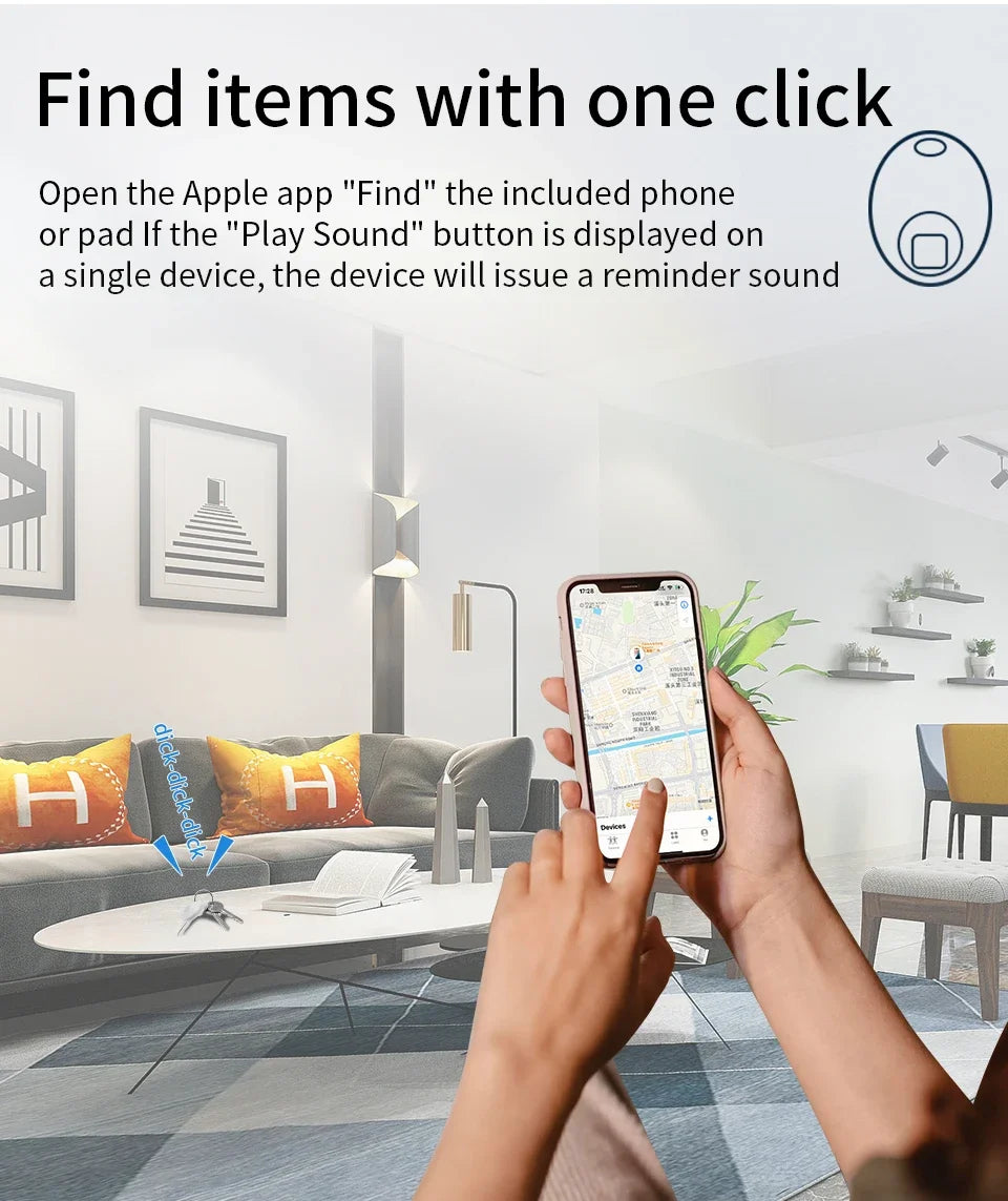 Smart Track Device AirTag Bluetooth GPS Tracker For IOS Find My App Anti-loss Luggage Key Car Pet Kid Finder Locator Positioner