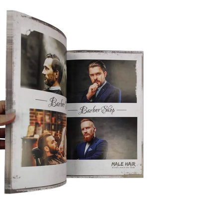 2020 New European and American Oil Head Sculpture Hairstyle Oil Head Design Book for Men's Hair Style