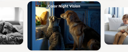 2 Pcs Blurams Indoor Security Camera 2K, Home Security Camera for Dog/Elder, Security Camera with One-Touch Call Update A31S-2pc