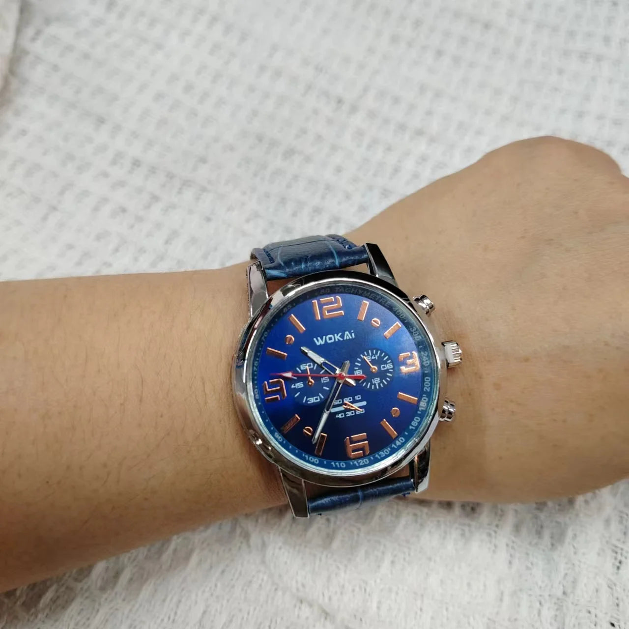 New 2023wokai business watch Quartz sports watch leisure belt men's watch men's watch