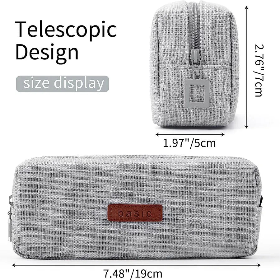 Pencil Case Student Pencil Pouch Cosmetic Bag Office Stationery Korean Organizer For Student School Supplies