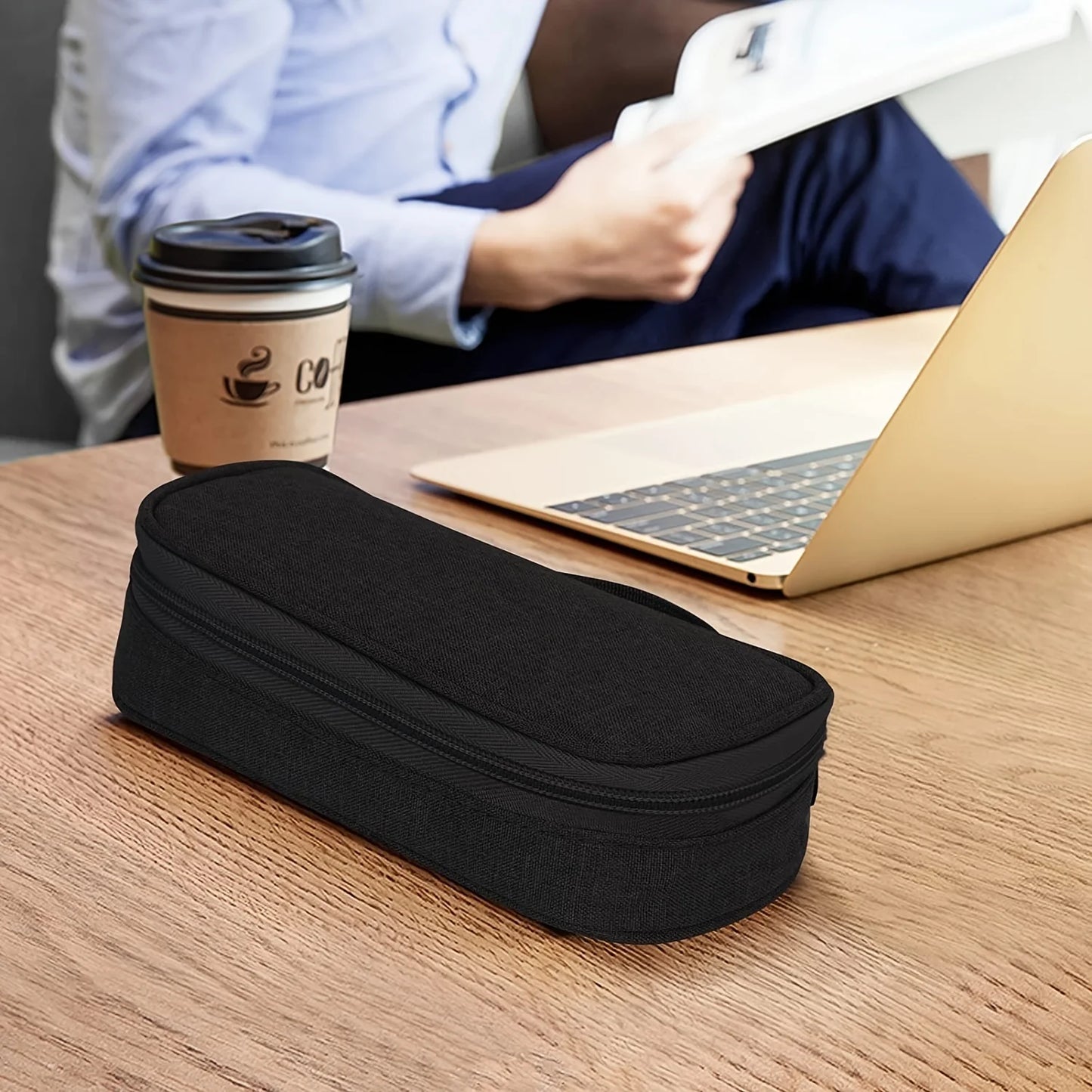 Electronics Travel Organizer Portable USB Flash Drives Accessories Case Dustproof Cord & Phone Storage Bag