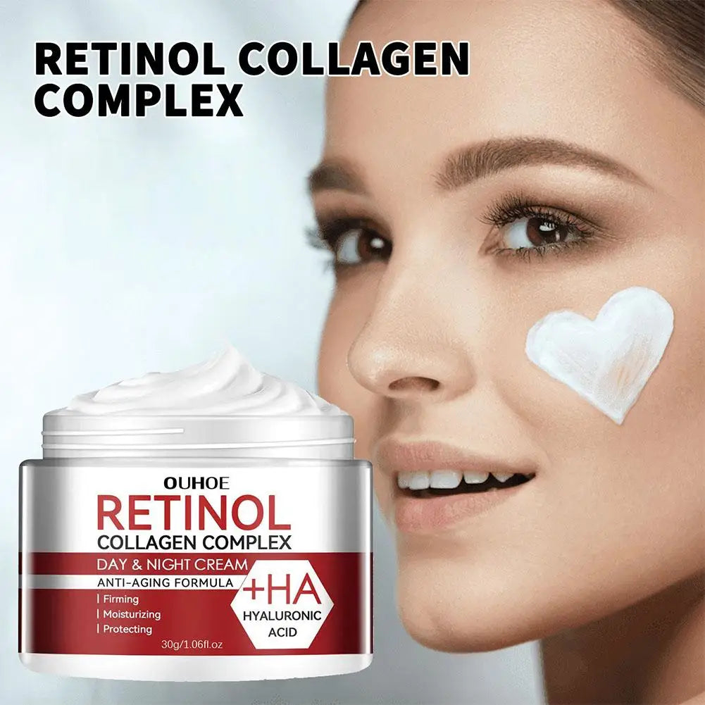 1/2/3PCs Retinol Cream For Face & Under Eye, Retinol Collagen Facial Moisturizer Fight Aging Brightening Hydrating Night Cream