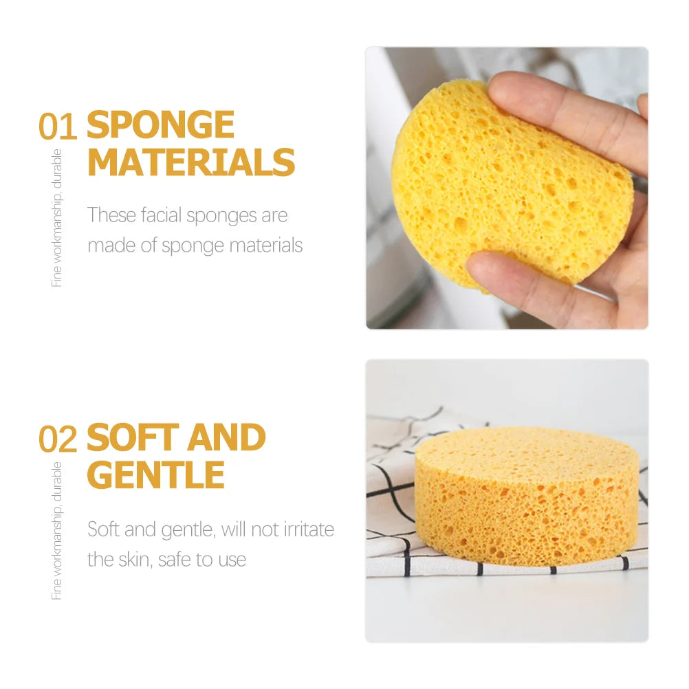 25 Pcs Compression Face Puff Spa Sponge Cellulose Cleaning Sponges Washing Cleaner Facial Estheticians Natural Dish