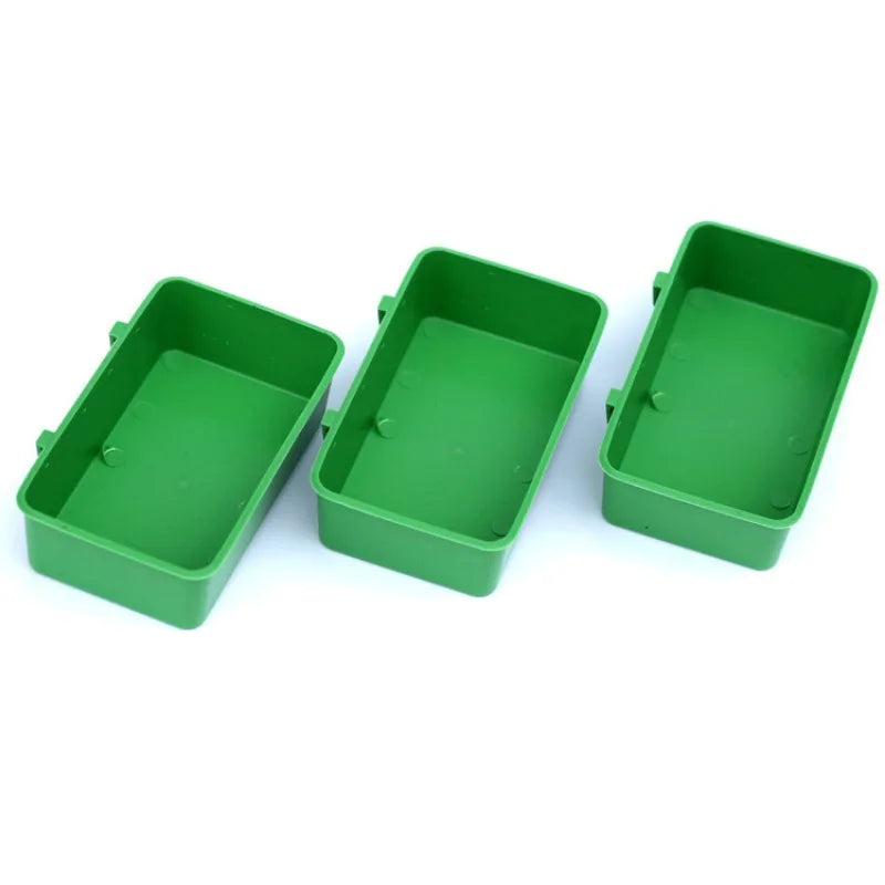 Bird Parrot Food Water Bowl Feeder Plastic Pigeons Birds Cage Sand Cup Feeding Holder Bird Accessories Feeding Supplies