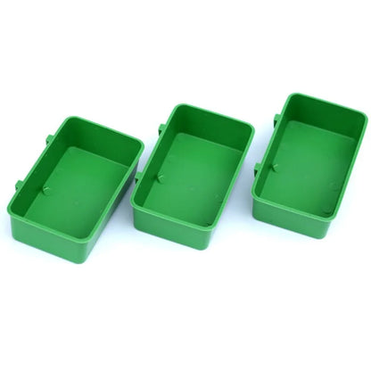 Bird Parrot Food Water Bowl Feeder Plastic Pigeons Birds Cage Sand Cup Feeding Holder Bird Accessories Feeding Supplies