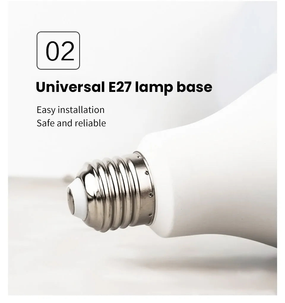 6pcs  Radar Motion Sensor Light Bulb 220V 110V E27 LED Lamp Smart Infrared Bulb 6W 9W 12W 15W 18W 20W Working in Night Darkness