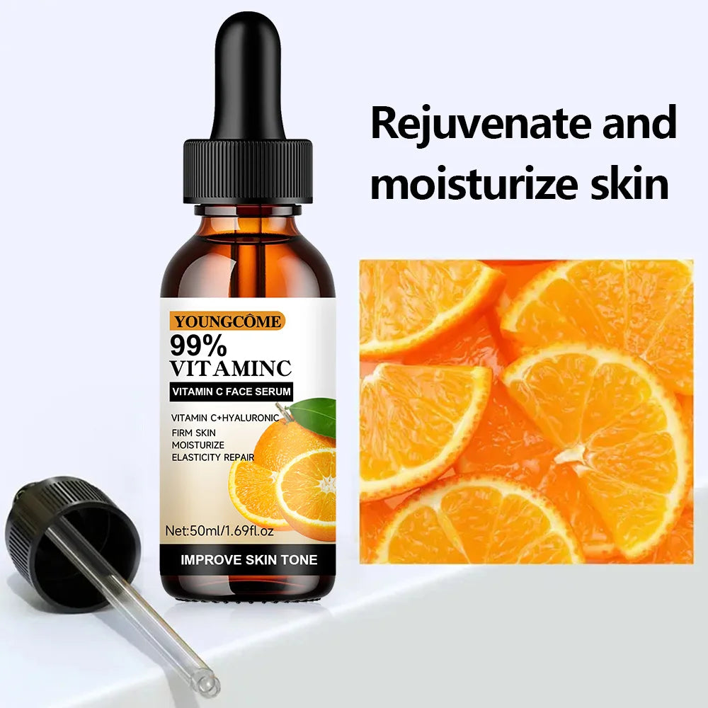 Vitamin C Facial Essence Contains Hyaluronic Acid Vitamin C Dark Spot Remover Moisturizing Repair Anti-aging Essence Facial Skin