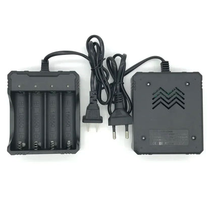 4 Chargers 4 Slot Wire Charger for 18650 Battery Charger Intelligent Fast Charging for 18650 Li-Ion Battery Flashlight Battery