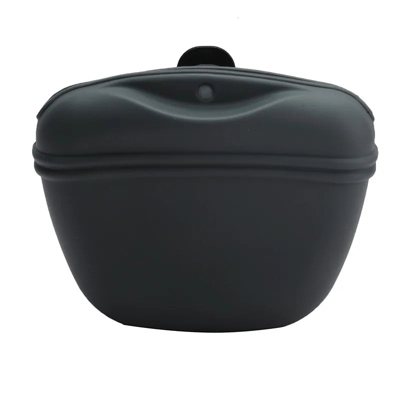 Silicone Dog Treat Bag Outdoor Feeder Puppy Snack Pouch Food Reward Storage Bag Pet Portable Dog Training Waist Bag