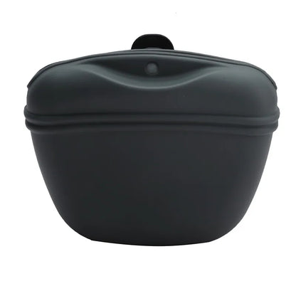 Silicone Dog Treat Bag Outdoor Feeder Puppy Snack Pouch Food Reward Storage Bag Pet Portable Dog Training Waist Bag