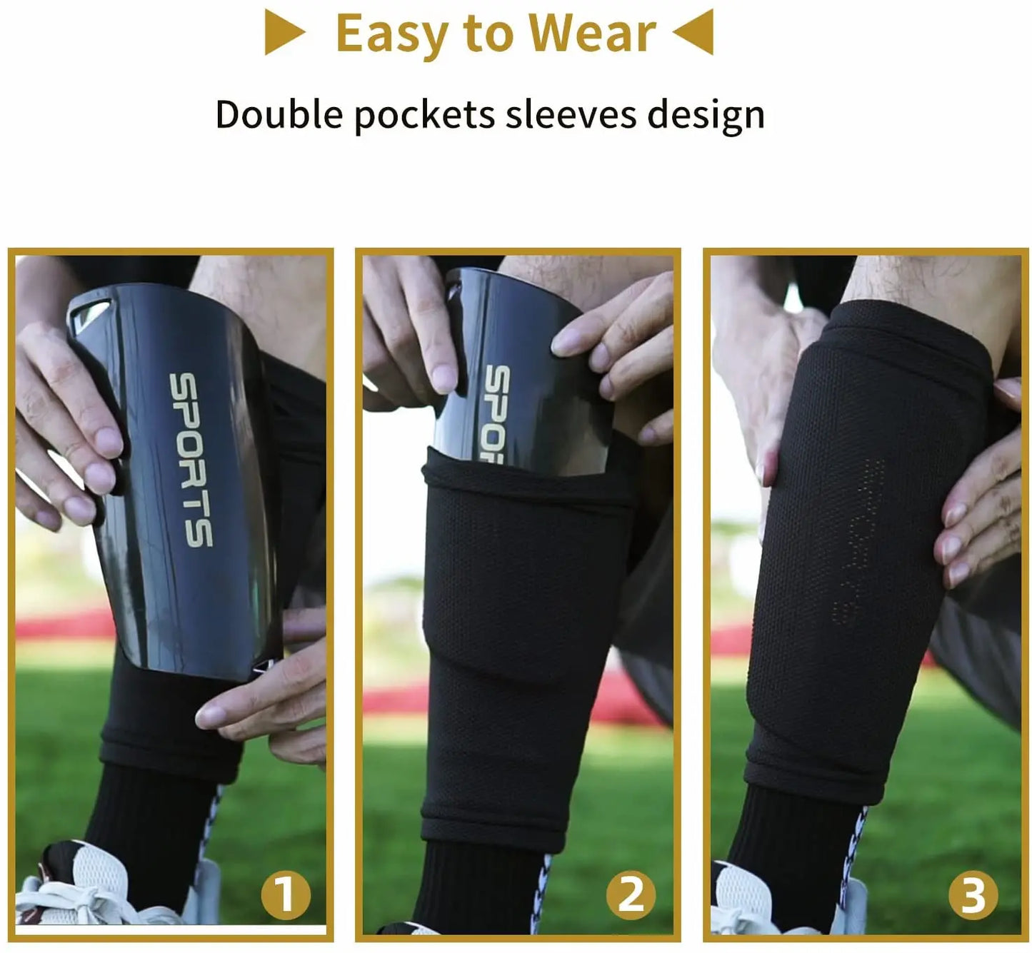 4pcs/set Sports Soccer Shin Guard Pad For Kids Football Shin Pads Support Calf Sleeve Shinguard For Adult Teens Children